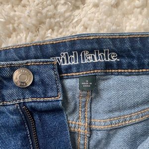 Offers accepted- high rise straight ankle raw hem